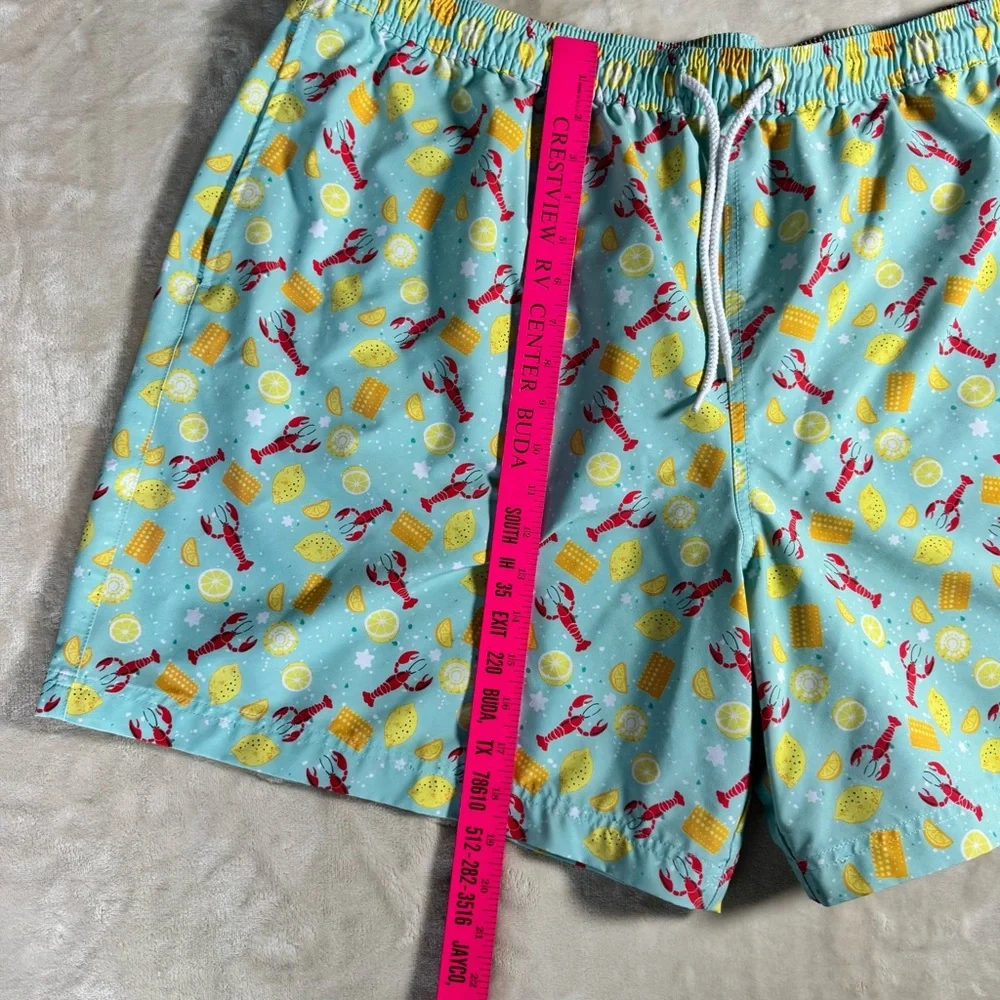 Magellan Lobster Lemon Swim Trunks 3XL Coastal Beach Vacation Seafood Shorts